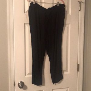 black loose work pant